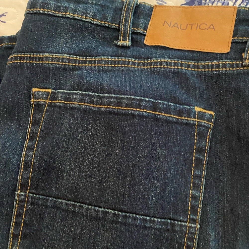 Nautica Blue Jeans Straight Fit Classic Denim